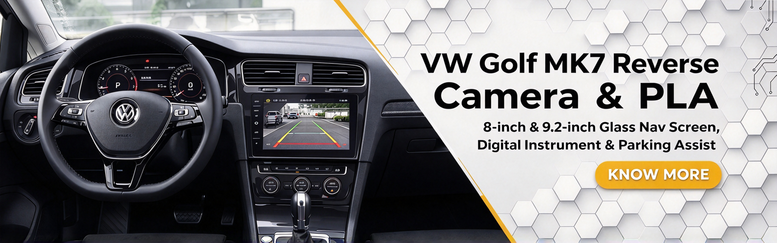 VW Golf MK7 reverse camera and PLA parking assist retrofit